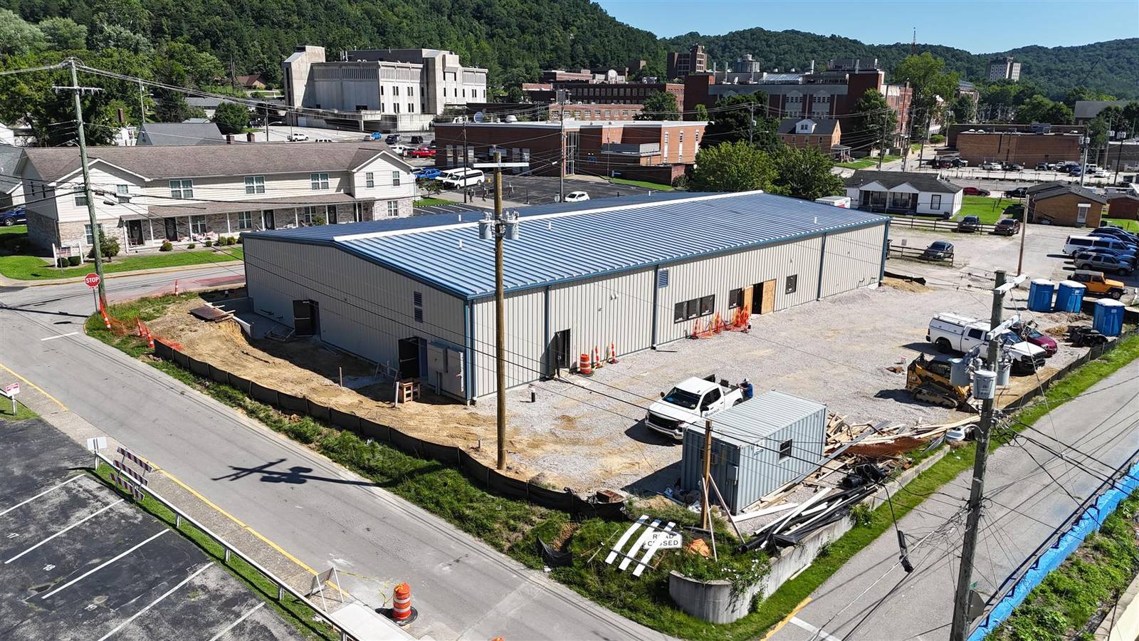 Overhead aerial of the enclosed One Senior Care - Morehead building